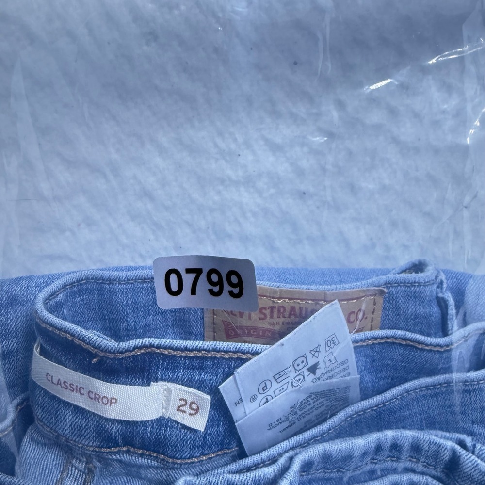 Levi's Jeans‎ Womens 29 Mid Rise Skinny Jeans Stretch Denim Blue Size 31 - Picture 10 of 10